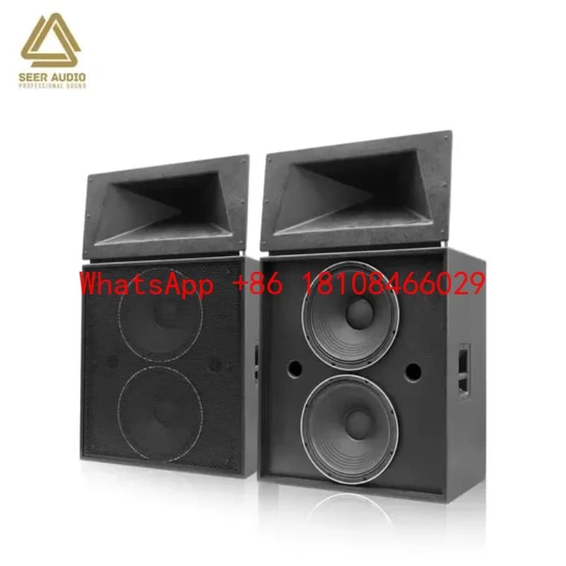 Altoparlanti Passivi Professionali a Doppio Woofer da 12 Pollici, Alta Potenza, per Interni, Grandi Dimensioni, per Palcoscenico