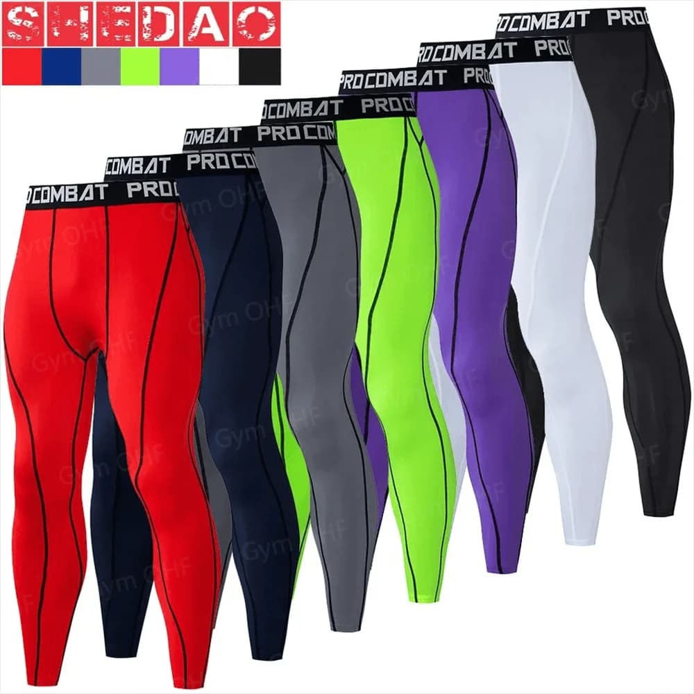 2024 nuovi pantaloni a compressione da uomo collant leggings freddi e asciutti sport baselayer collant da corsa allenamento atletico pantaloncini attivi