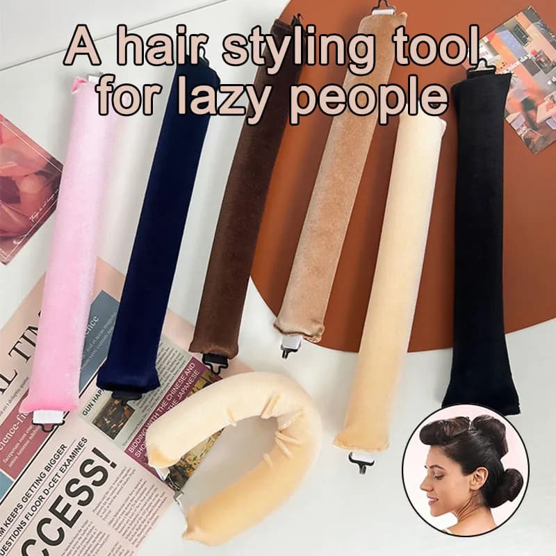Heat-free hair curler with Hook band, Heat-Free Hair Rollers, Flexible Sticks Sleeping Soft, ZXFAJ01 Hair Tools