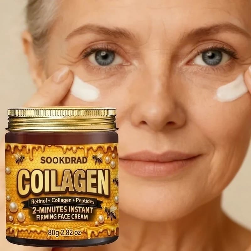 Crema Viso Rassodante Istantanea in 2 Minuti, Retinolo+Collagene+Peptidi, 80g, Potenziamento Quotidiano della Pelle