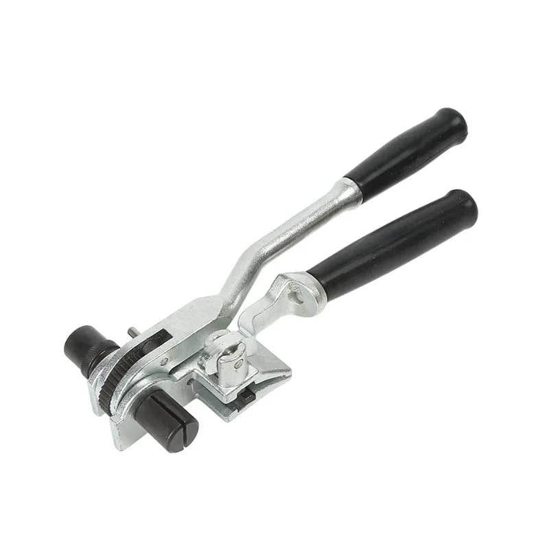 Cricchetto a pressione manuale S009 Pinza per fascette per fascette per cavi in acciaio inossidabile Strumento per legare Pinze per fascette a cricchetto a bocca piatta