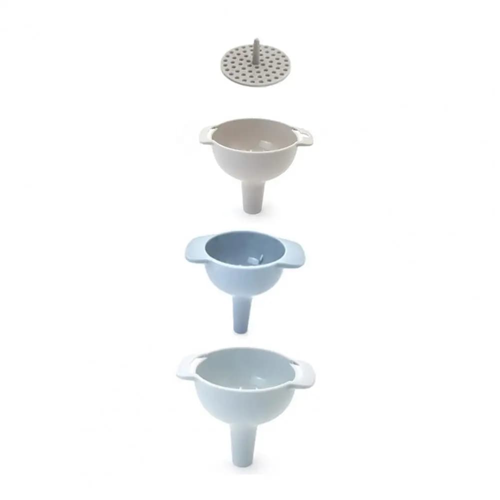 Set di imbuti da cucina Imbuto filtrante rimovibile Imbuti da cucina senza Bpa per bottiglie Spezie Filtro colino staccabile per polveri