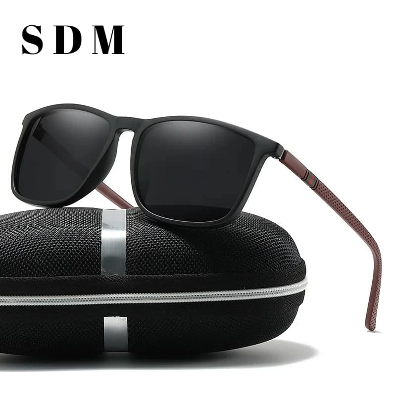 Occhiali da Sole Sportivi Quadrati da Uomo, Accessorio Leggero con Protezione UV400 Originale