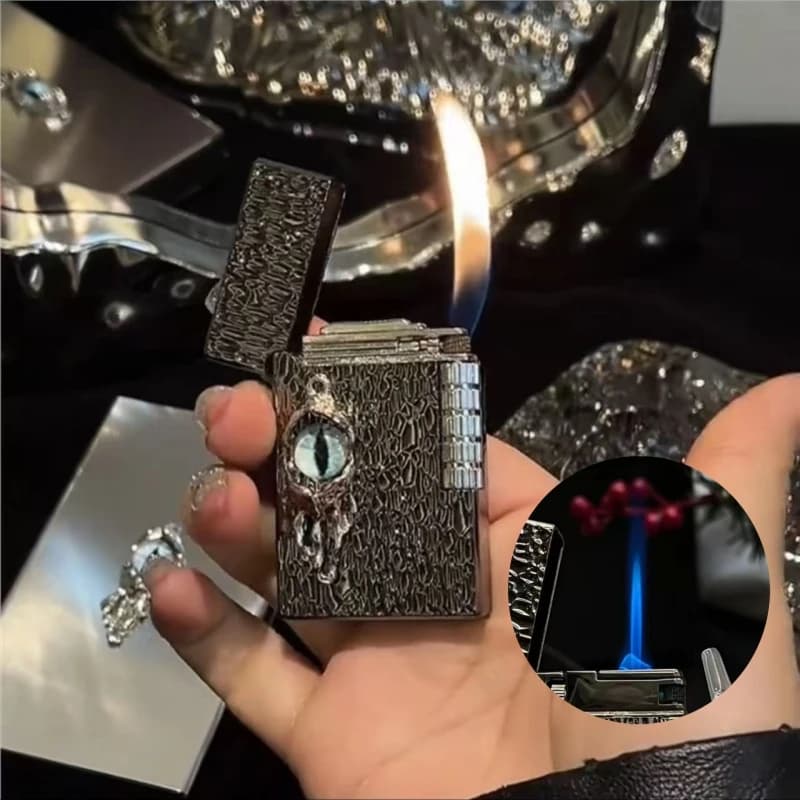 Original Handmade Dual Fire Conversion Grinding Wheel Lighter Fashionable and High-quality Inflatable Outdoor Lighter Gift