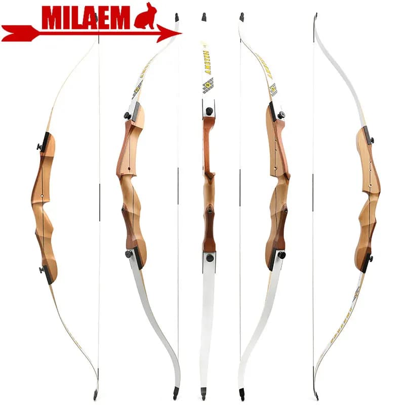 Arco da caccia 66/68/70 pollici Arco ricurvo 14-40 libbre Tiro con l'arco Takedown 23.5 "Riser per tiro con la mano destra Obiettivo