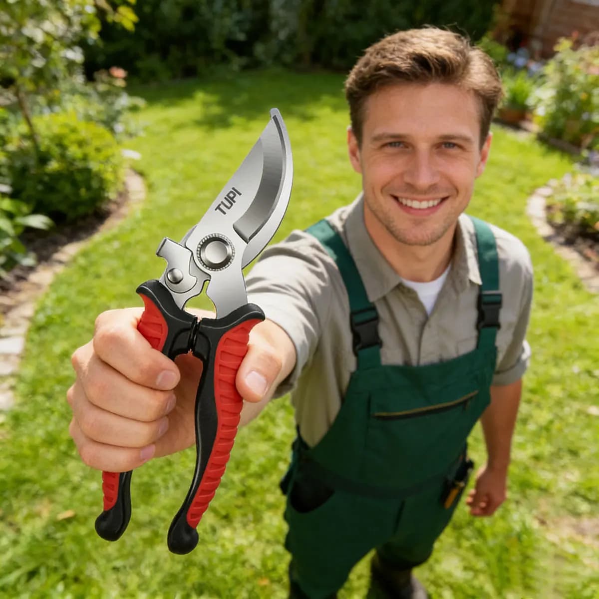 TUPI - Professional Power Supplies with Large Opening, Super Sharp, Round Head, for Gardening