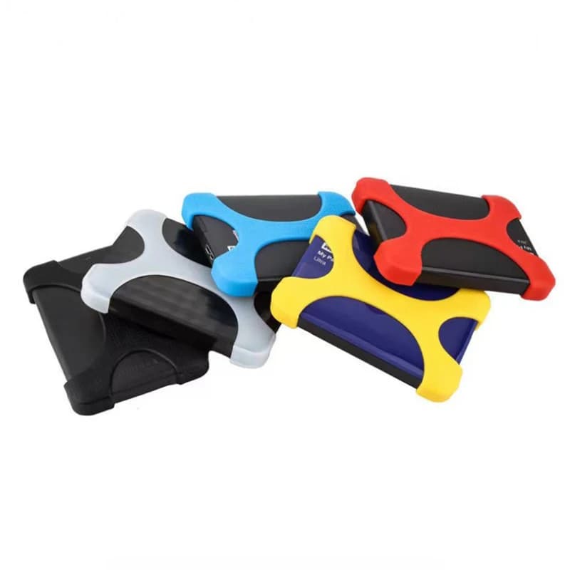 1 pz 2.5 "borsa per disco rigido esterno portatile custodia per il trasporto custodia in gomma siliconica per dischi rigidi colorati WD da 2.5 pollici HDD