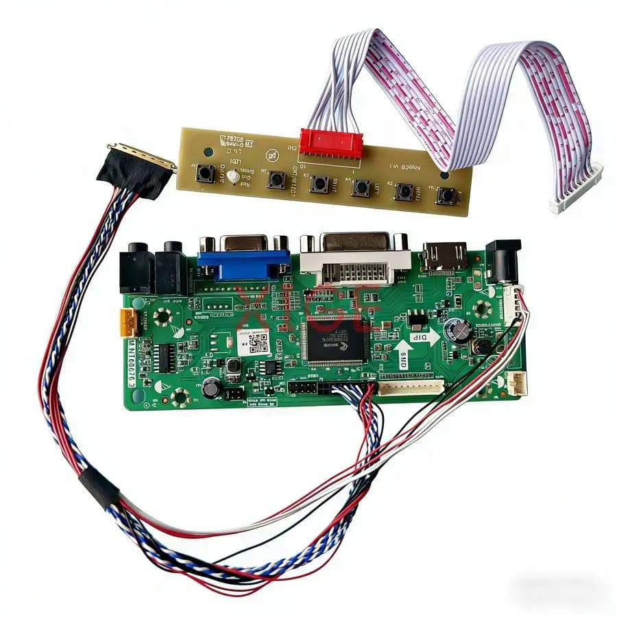 Kit Scheda Controller per Monitor Laptop DIY LP116WH1 LP116WH2 LP116WH4 LP116WH6, Pannello LVDS 40-Pin 1366*768 VGA DVI HDMI 1366x768