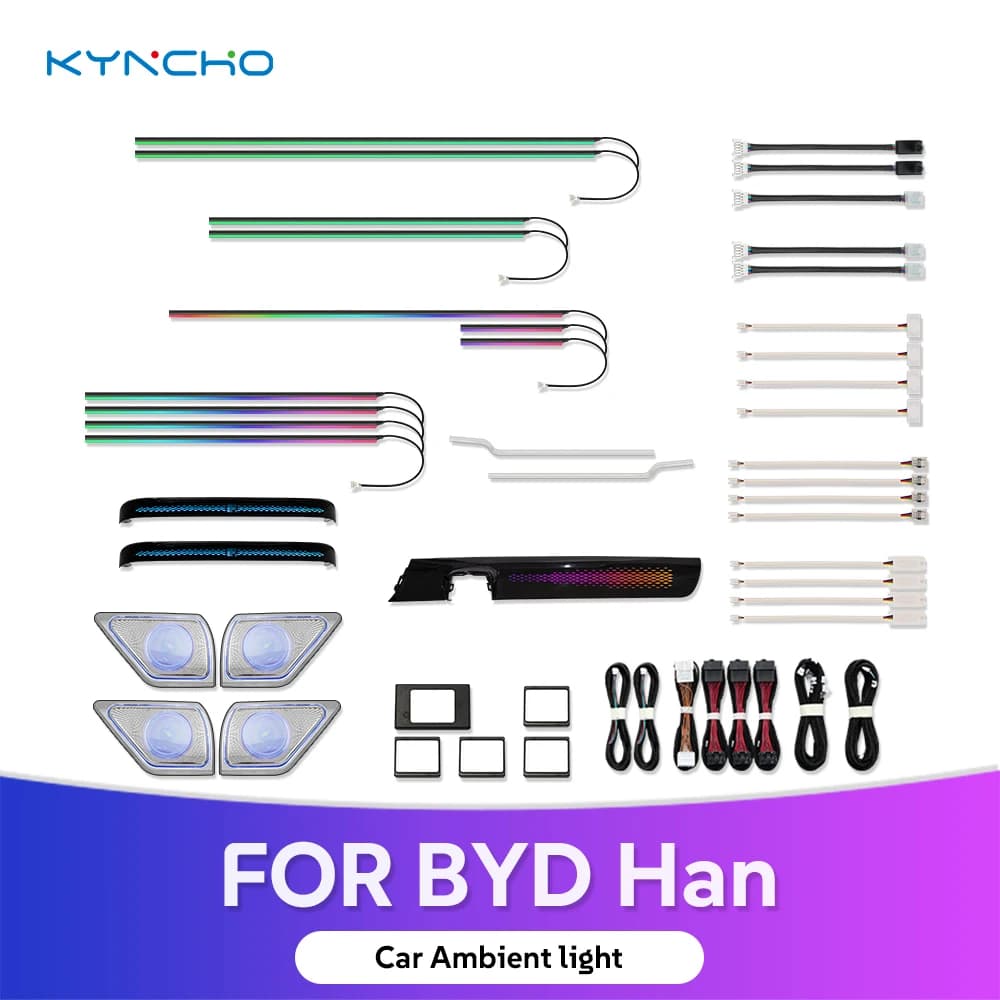 Luce Ambientale per Auto BYD HAN 2022 2023 2024, Illuminazione LED Neon Symphony, Illuminazione Ambientale Automobilistica Intelligente per Interni