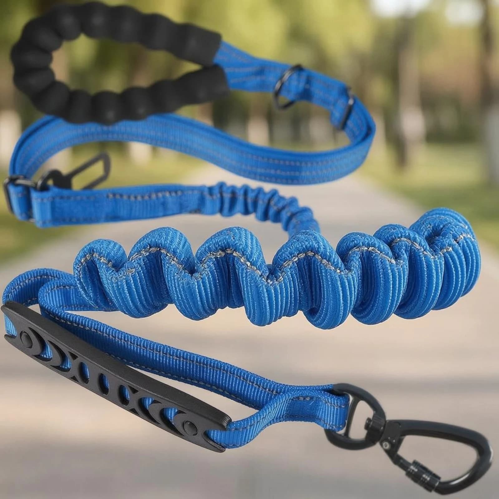 Adjustable Dog Leash Adjustment Buckle Bungee Dog Leash Training Lead Swivel Snap Hook Pet Gear Tangle Tangle-Resistant