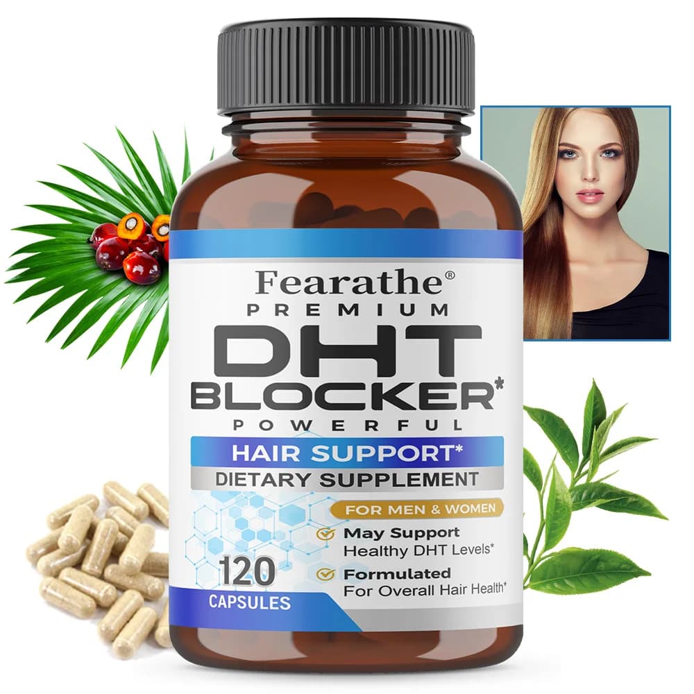 DHT Blocker Integrator for Hair Growth - Saw Palmetto + Vitamins for Hair - Supports Health Growth, Thickness and Forts