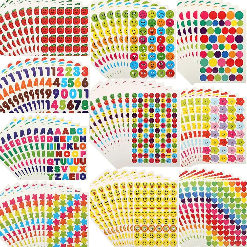 10 fogli adesivi per bambini insegnanti in classe adesivo ricompensa incentivo regalo decorazione album fatto a mano per bambini