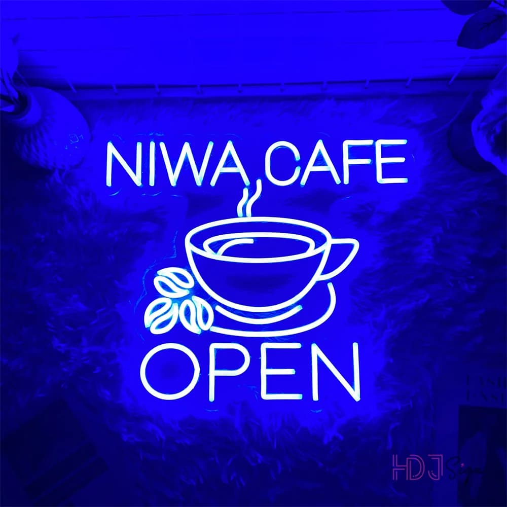 Insegna al neon per caffè Caffetteria Bar Negozio Home Pub Ufficio Decorazione da parete Luci al neon a LED Caffè Tazza Decorazione aziendale Insegne al neon