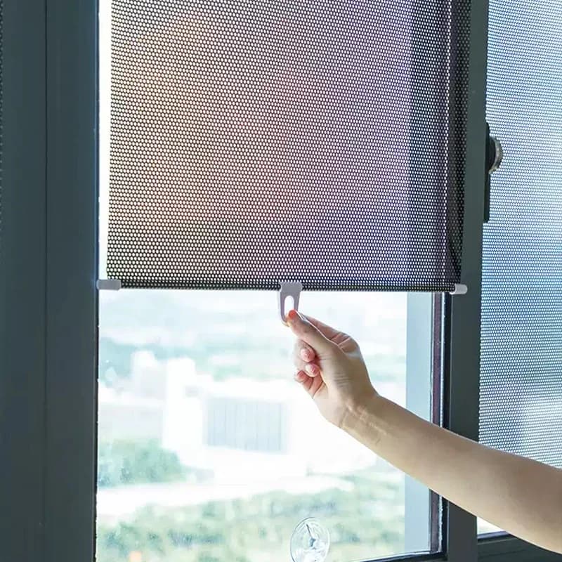 Tende parasole, finestre, balconi della cucina, protezione solare, balconi retrattili non perforati per ufficio, visiere parasole