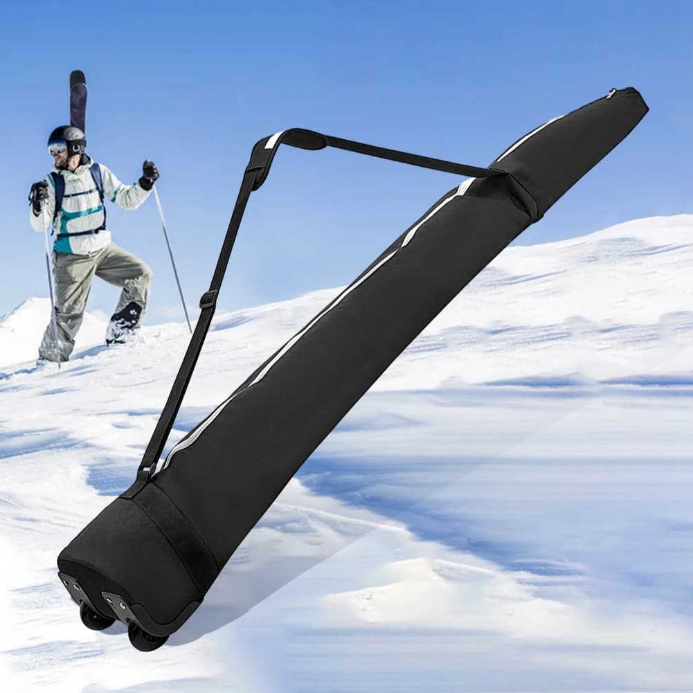 Borsa da viaggio a doppio rullo fino a 194 cm, custodia per snowboard resistente ai graffi, in tessuto Oxford 600D, grande capacità per occhiali e guanti da snowboard