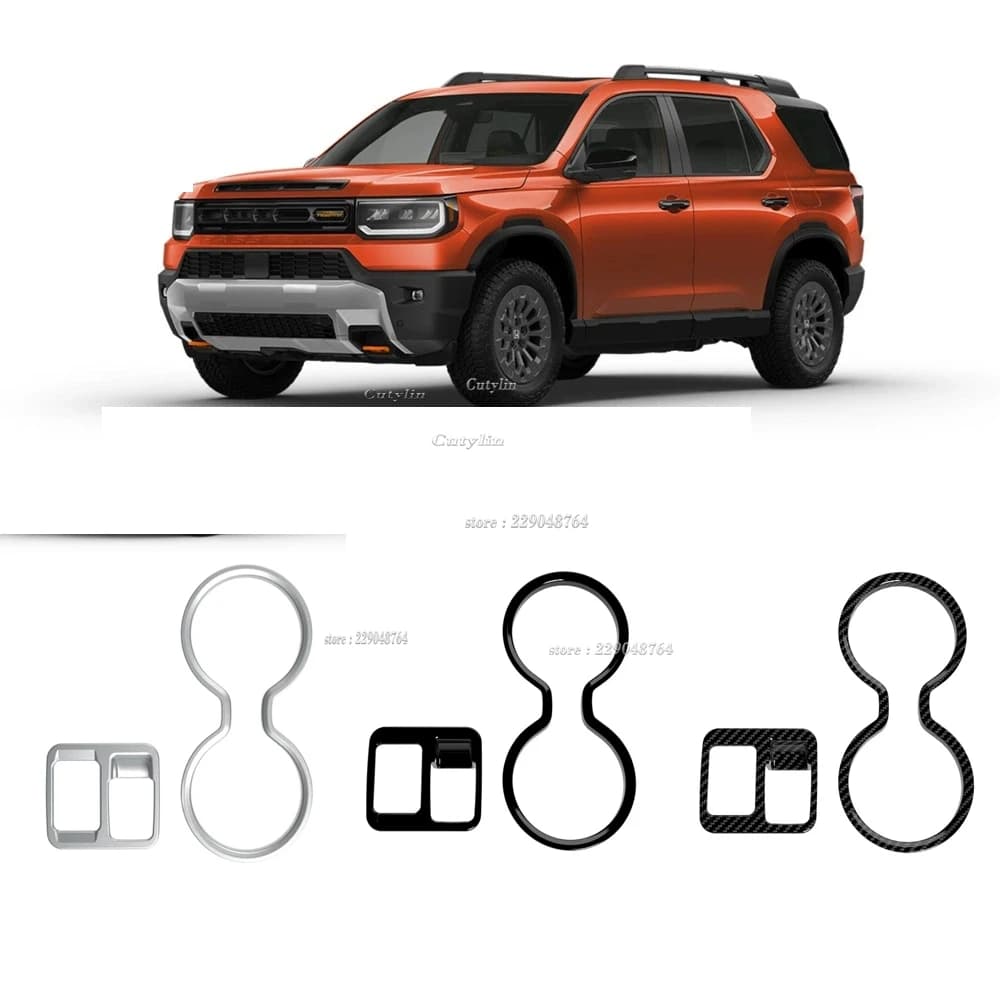 LHD per Honda Passport 2025 2026 ABS Console centrale anteriore Pulsante freno a mano Interruttore di copertura Trim Portabicchieri Decorazione adesivo