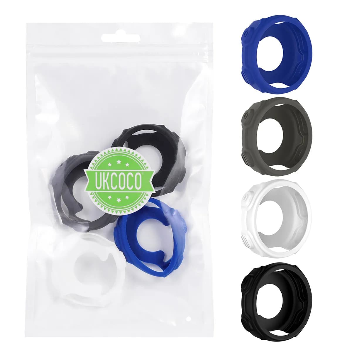 4 pezzi di copertura protettiva per orologio in silicone, sottile, leggera, resistente ai graffi, antiurto, per Forerunner 235 735Xt