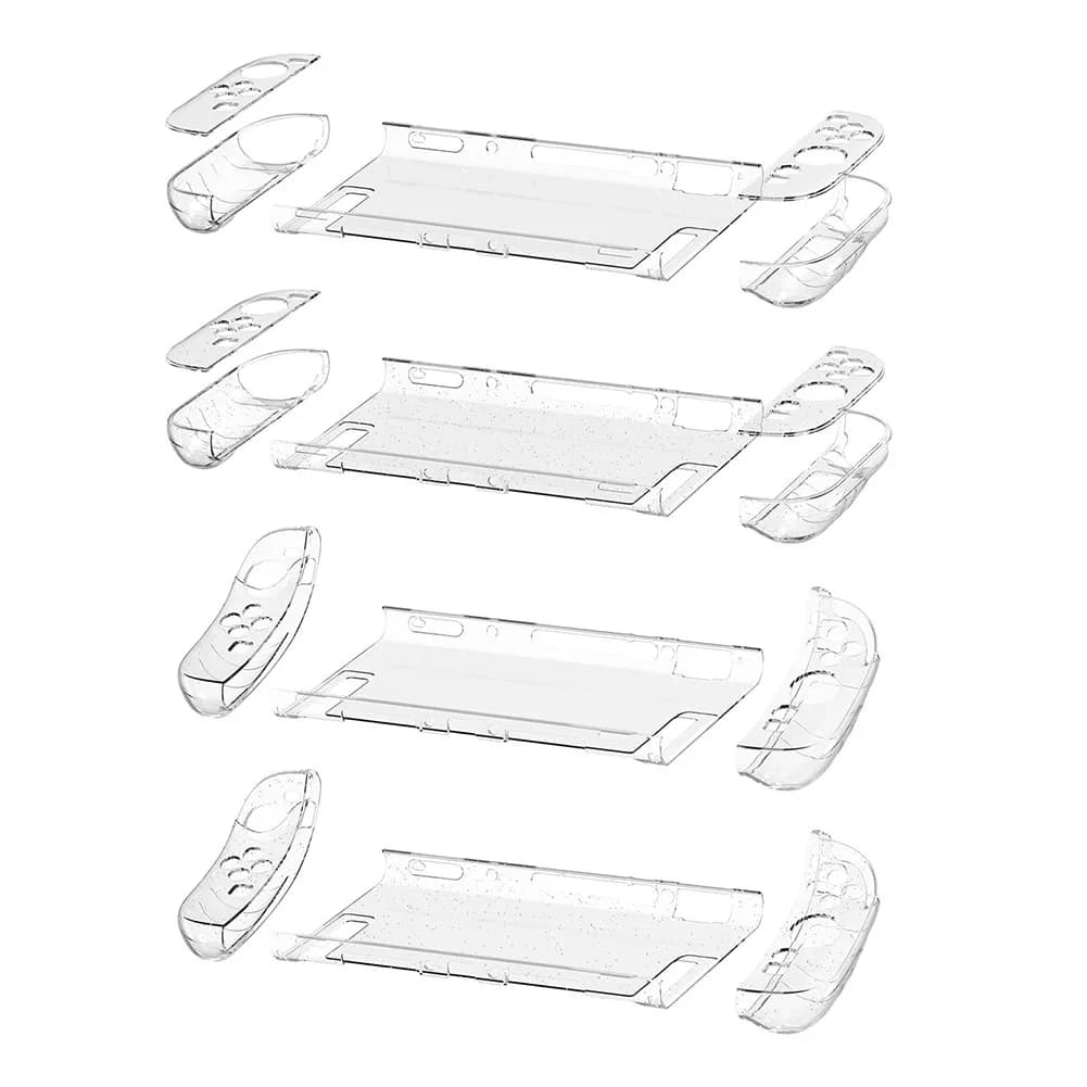 Custodia Protettiva Trasparente Anti-Graffio Antiurto Rigida con Design Divisibile per Accessori Switch 2