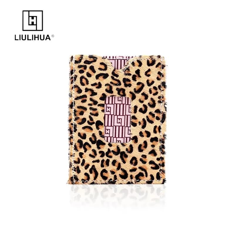 Porta carte portafoglio, spazzola anti-LLH LIULIHUAft, schermatura portafoglio, spazzola antifurto in pelle bovina RFID, porta carte NFC smagnetizzato