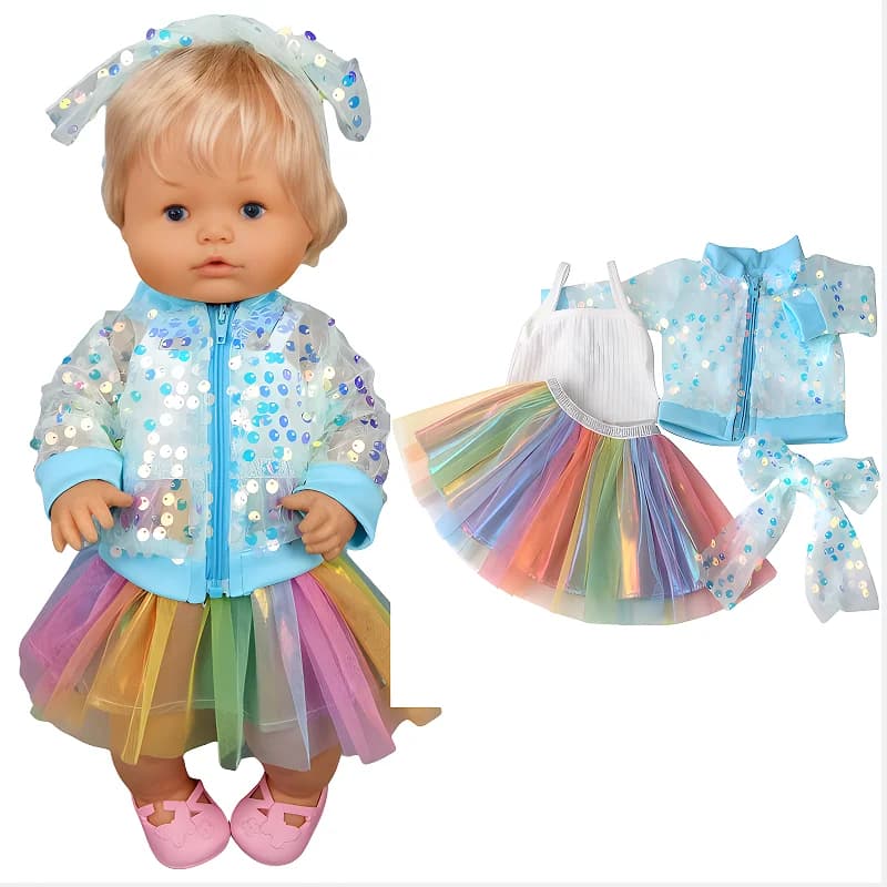 40 cm Baby Dolls Vestiti Cappotto 16 pollici Nenuco Ropa Y Su Hermanita Regalo per bambini Giocattoli Indossa