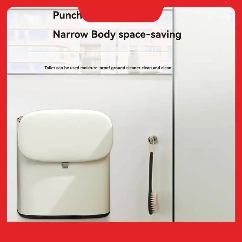 Bidone della spazzatura sospeso da 8 litri per porta dell'armadio da cucina con coperchio bidone della spazzatura contatore a parete bidone del compost A