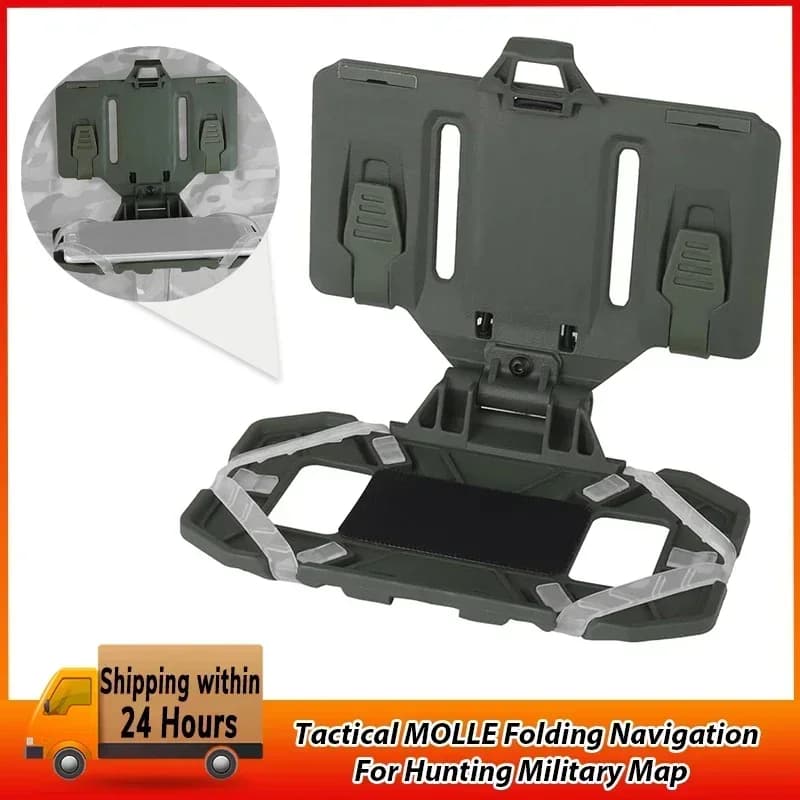 Tattico MOLLE Pieghevole Scheda di Navigazione Caccia Mappa Militare Caso Admin Pannello Supporto per Telefono Mobile Carrier Airsoft Vest Equipment