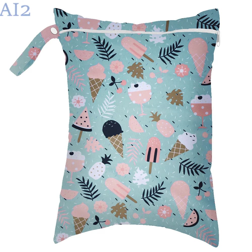 30 x40cm pannolini per bambini pannolini borsa asciutta bagnata borsa per pannolini impermeabile di grande capacità passeggino per esterni durevole borsa per il trasporto