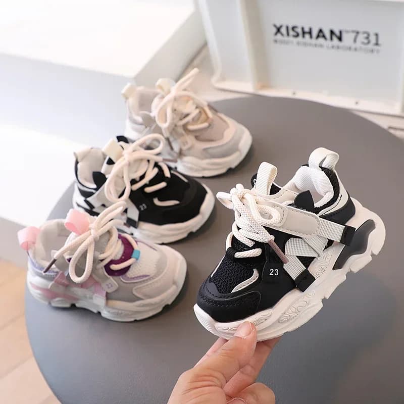 Kids casual shoes for boys and girls, for small children, running sports sneakers for kindergarten, breathable mesh