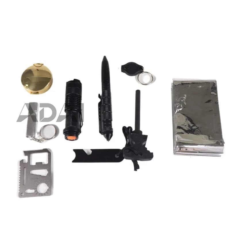Kit di pronto soccorso multifunzionale da campo, kit di sopravvivenza A3, strumento di sopravvivenza all'aperto, set essenziale per emergenze SOS, materiali sicuri