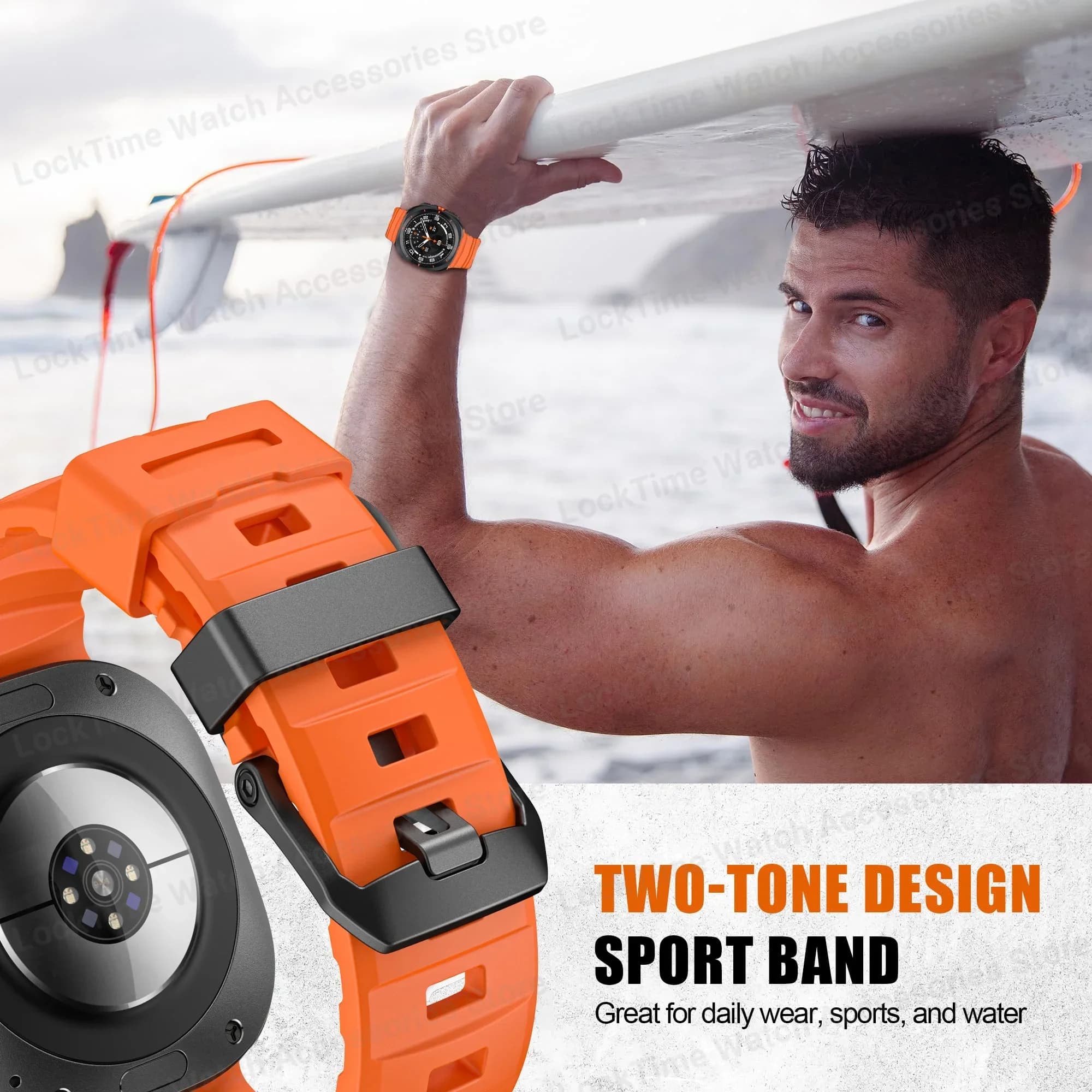 Cinturino in silicone Trail Loop per Samsung Galaxy Watch Ultra 2025 47mm cinturino sportivo per Galaxy Watch 8 Ultra 47mm Band