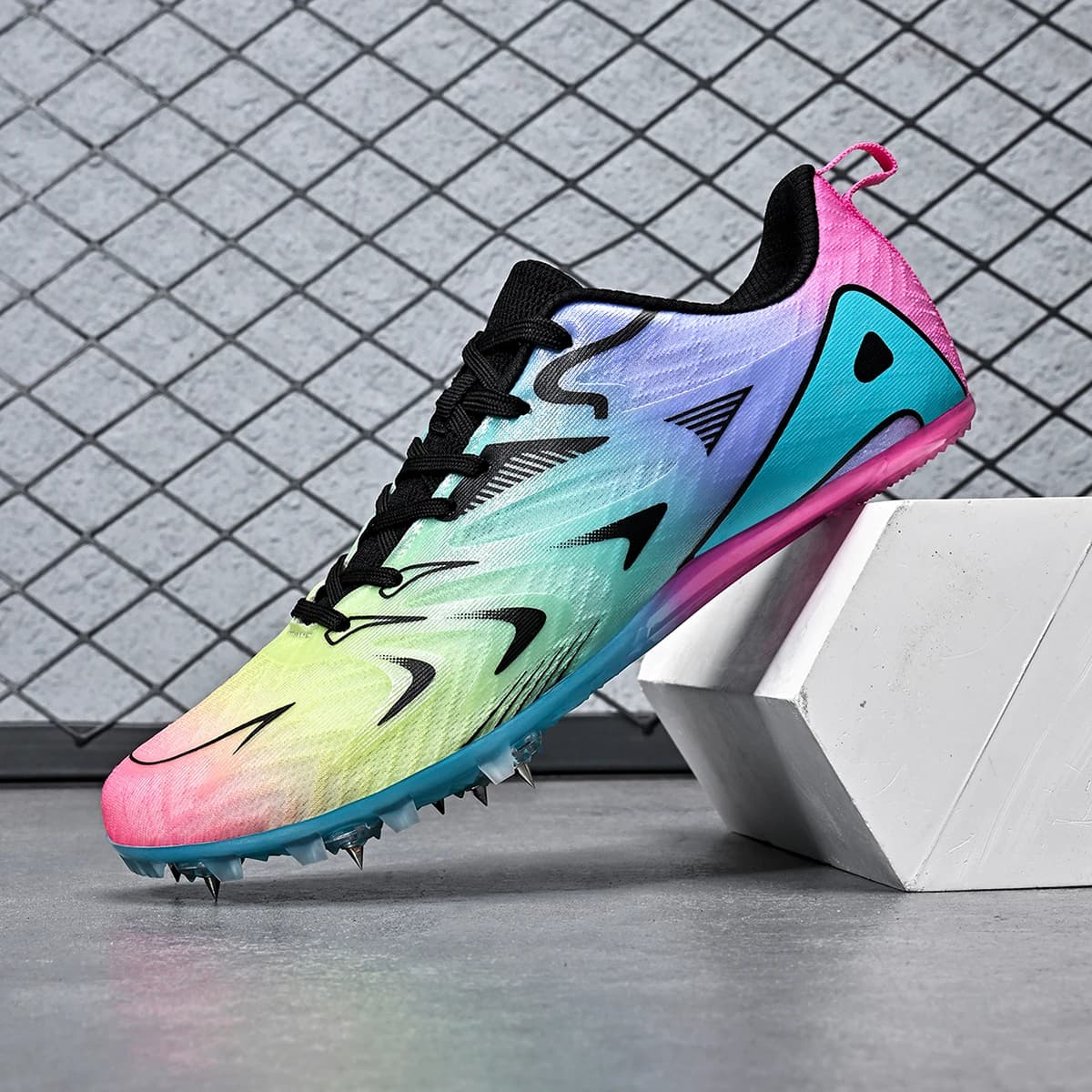 Professional Running Shoes with Non-slip Nails for Men and Women, Light for Sprint, Cats and Long Jump