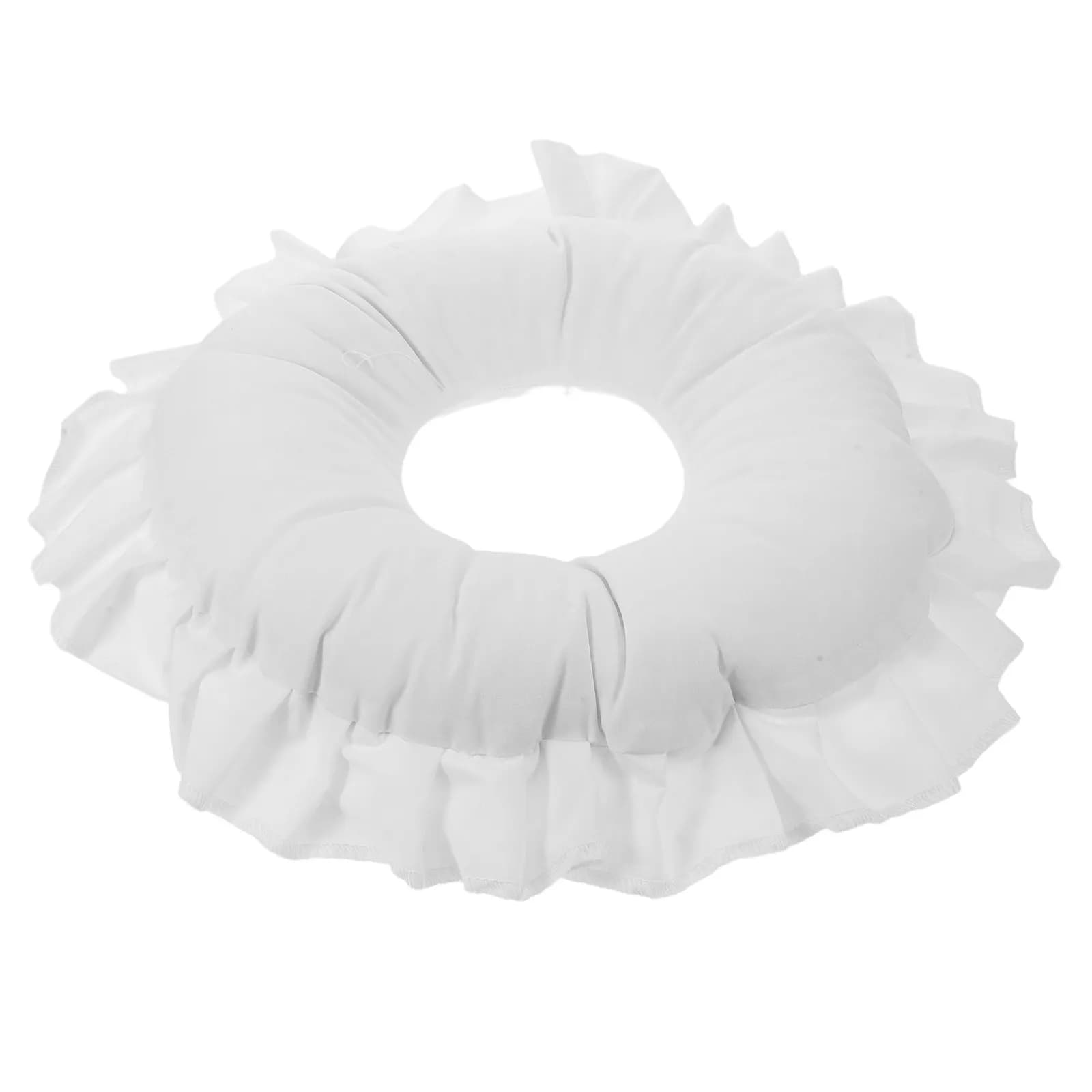 Cuscino Rotondo per il Viso Delicato sulla Pelle per Lettino da Massaggio, Spa, Salone di Bellezza, Supporto Facciale Ergonomico per Letto