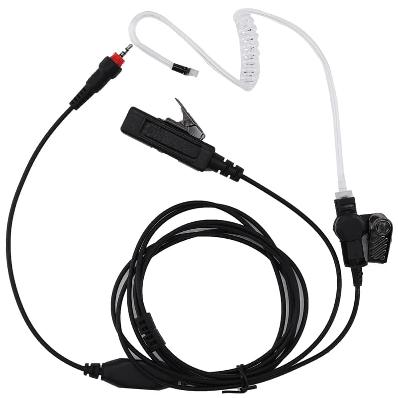 Auricolare a tubo acustico nascosto con grande clip in ferro PTT per Motorola Radio CLP108 CLP1010 CLP1040 CLP1060 Walkie Talkie