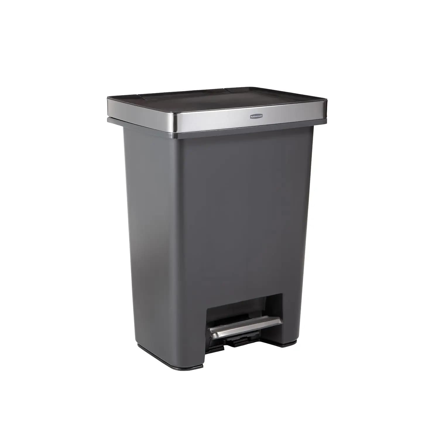 Pattumiera a Pedale da 70 Litri con Coperchio Bloccabile, Funzionamento Silenzioso, per Cucina, Garage, Appartamento, Riciclo