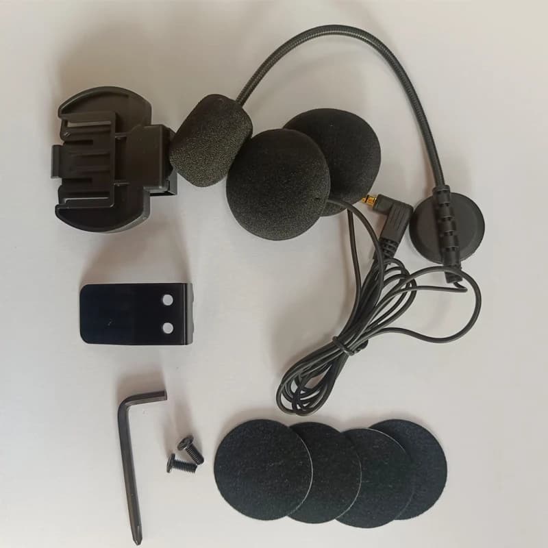 Ejeas V6 Pro V4 3.5MM auricolare microfono altoparlante Clip in metallo per Vnetphone V6 casco moto accessori citofono Bluetooth