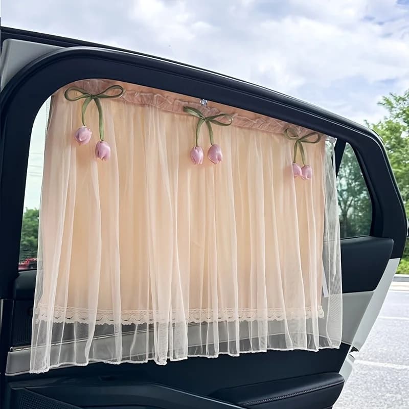 Tenda Parasole e Isolante per Auto - Tendina Oscurante a Doppio Strato con Protezione UPF, dal Calore e dai Riflessi, Facile Installazione
