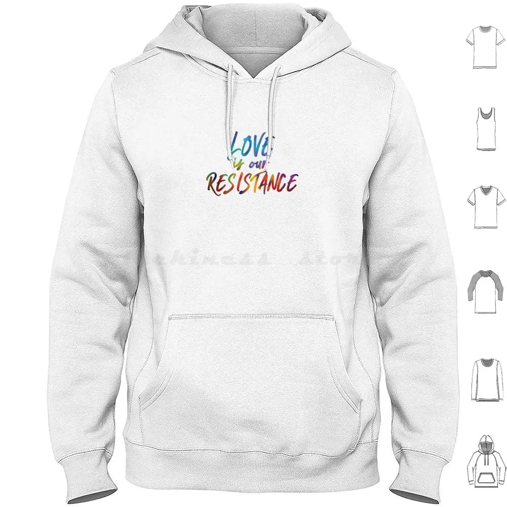 Love Is Our Resistance Long Sleeved Cotton Hoodie Resistance Muse Testi Banda Quotes Love Love Is Our Resistance