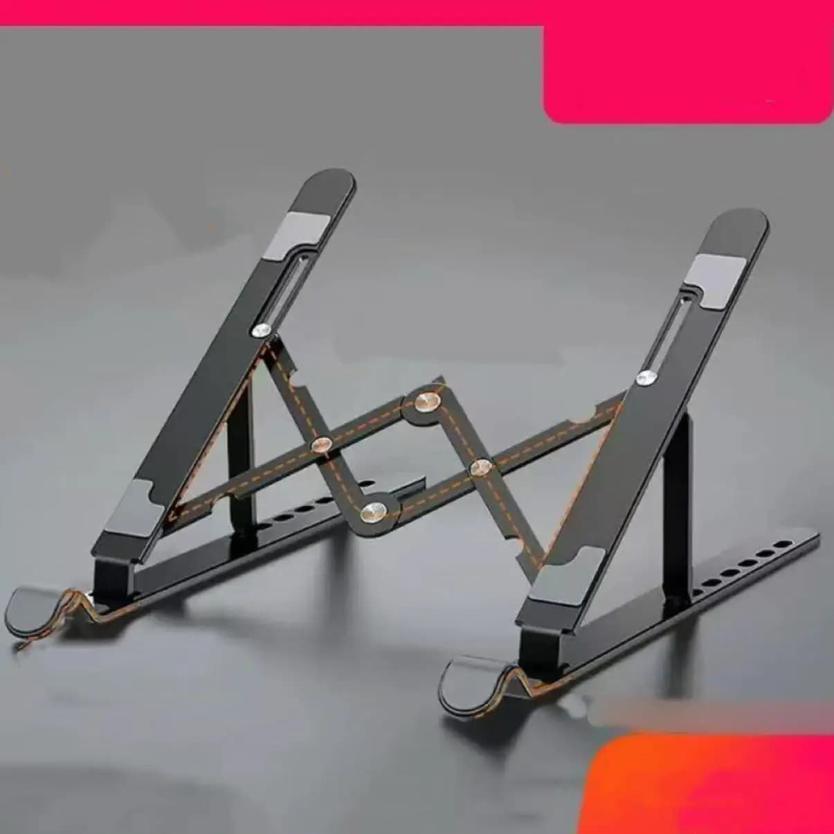 ORICO Supporto per laptop pieghevole Riser Supporto per notebook portatile regolabile in alluminio Supporto per computer 7 angoli per tablet MacBook