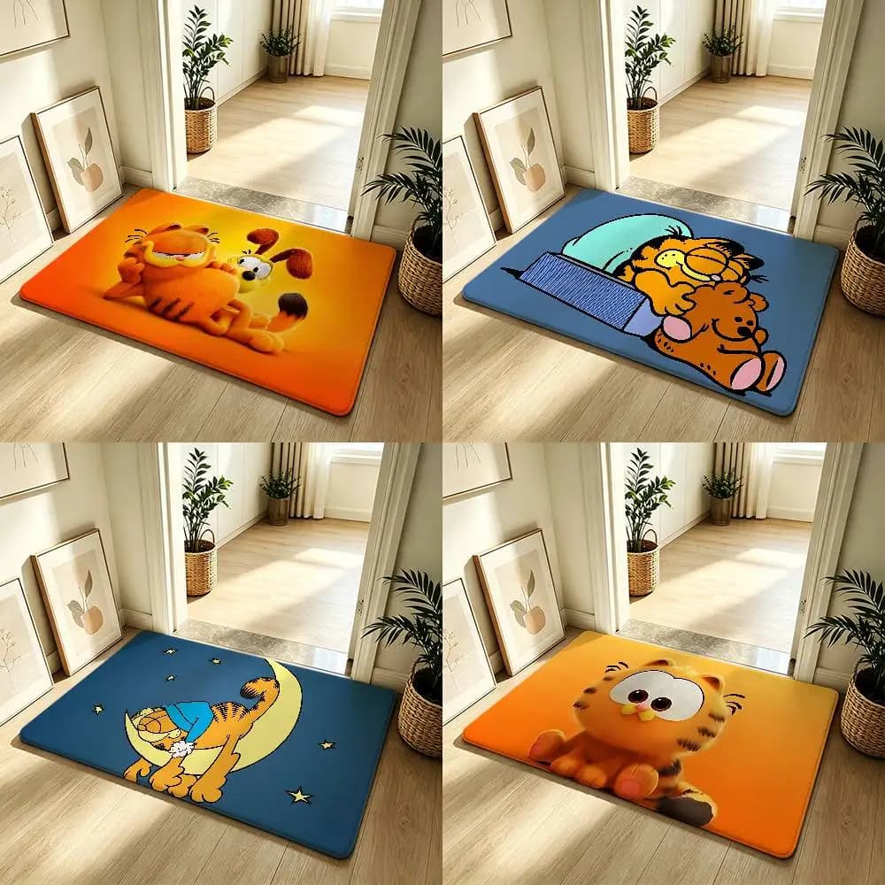 Anime-G-garfieldS Kawaii Carpet Bathroom Anti-slip Mat Door Mat Home Decoration Mat Entrance Door Mat Scratch-resistant Door Mat