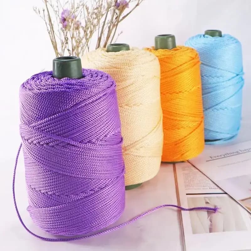 Filo di seta di ghiaccio leggero da 225g realizzato a mano per cappelli estivi, cappelli da sole, cestini portaoggetti, cuscini per sedili, filati