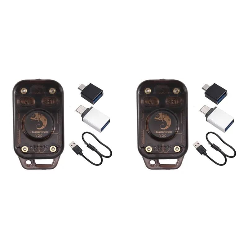 【MUST-HAVE】2X Chameleon V2.0 Ripart RFID Smart Chip Reader Emulatore 125Khz 13.56Mhz Decodifica scheda NFC Duplicatore Smart Card Emula