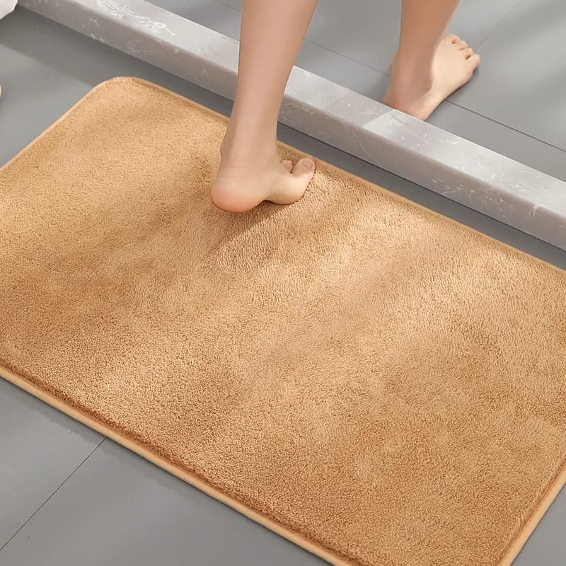 Tappeto da bagno 20x32 in cashmere, tappeto da bagno morbido e soffice, tappetino da doccia assorbente, tappetino da doccia ad asciugatura rapida, lavabile in lavatrice