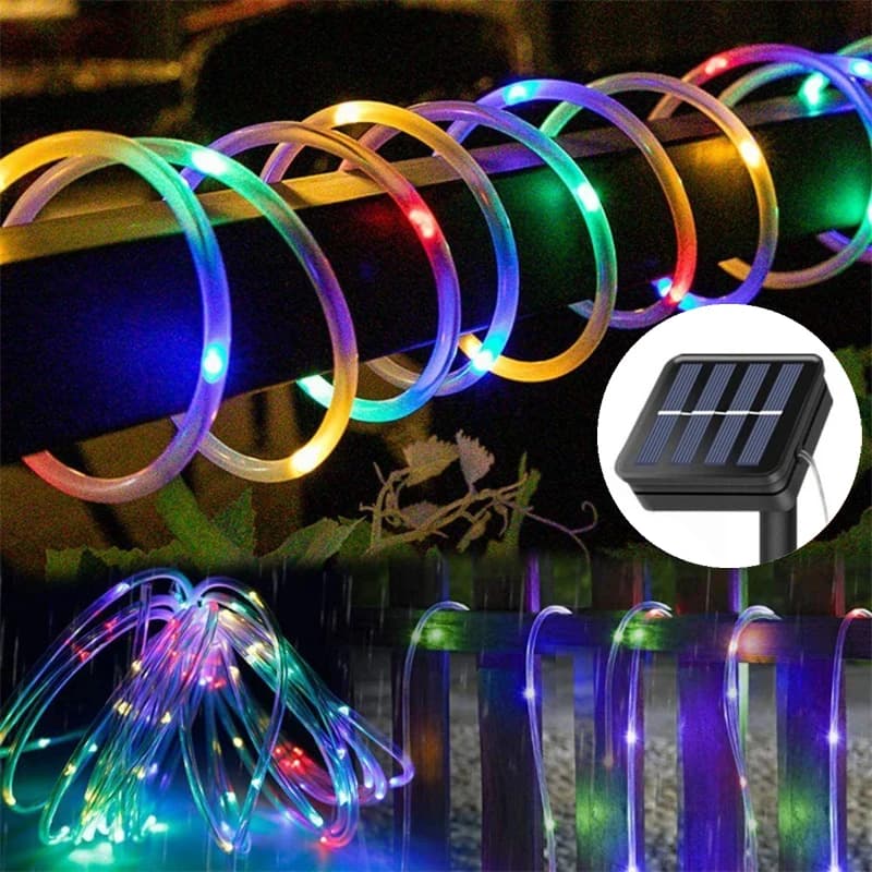 Solar Lights in Corda for Festive Decorations, Weddings, Birthdays, Courtyard Decorations, Garden and Exterior