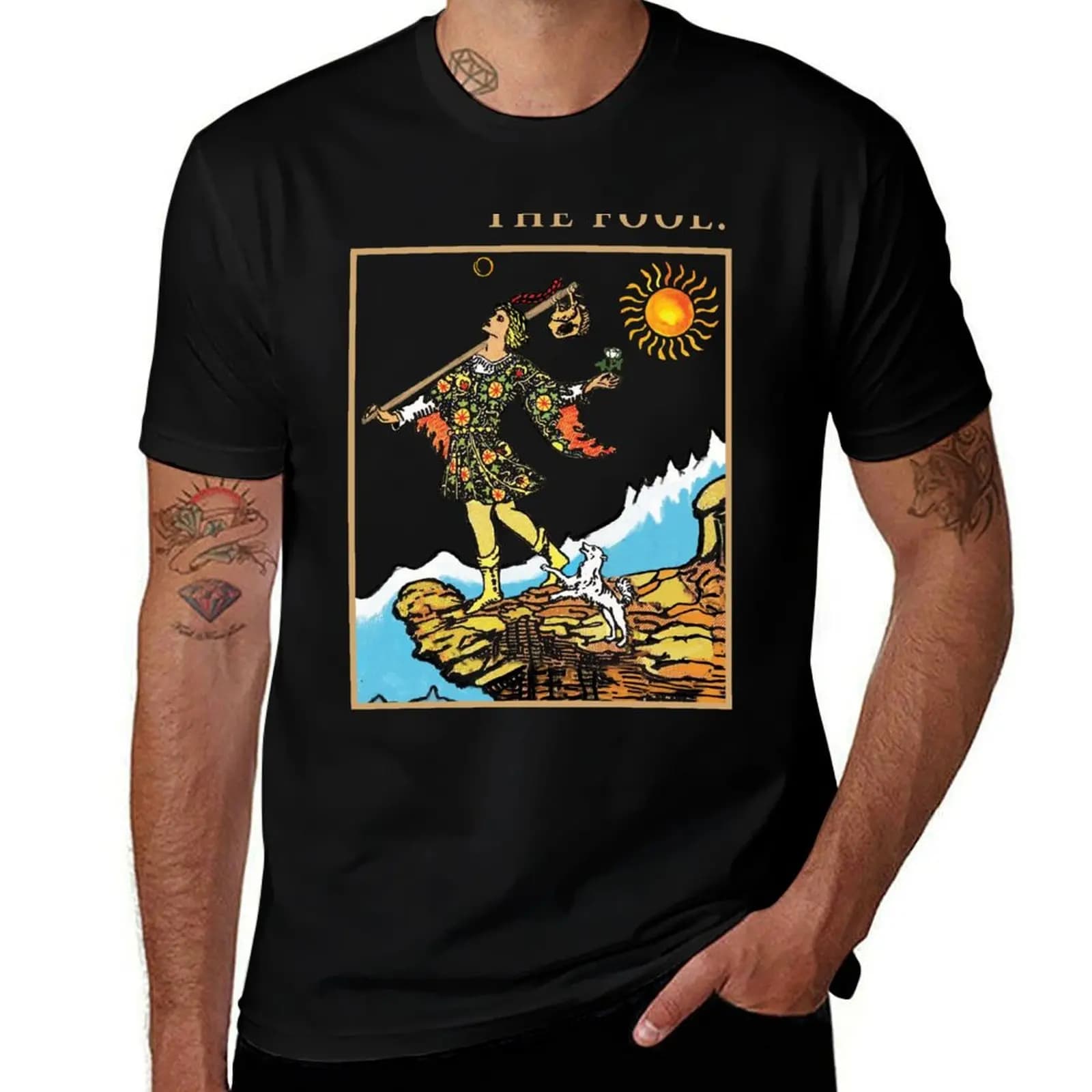 T-shirt con grafica tarocca The Fool - The Fool - Maglietta con grafica tarocca The Fool