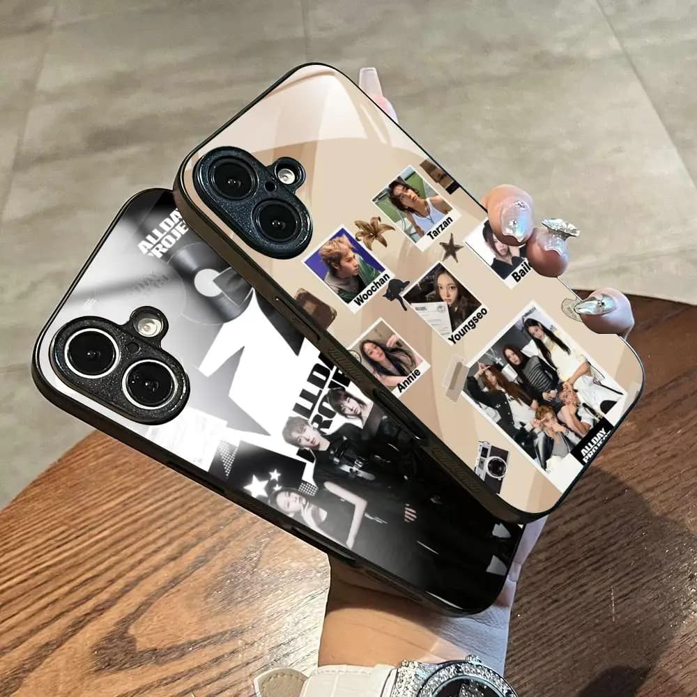 Korea hot poster ALLDAY PROJECT Phone Case For iPhone17 Air 16 e 15 14 13 12 11 Plus Mini Pro Max Glass Magnetic Case