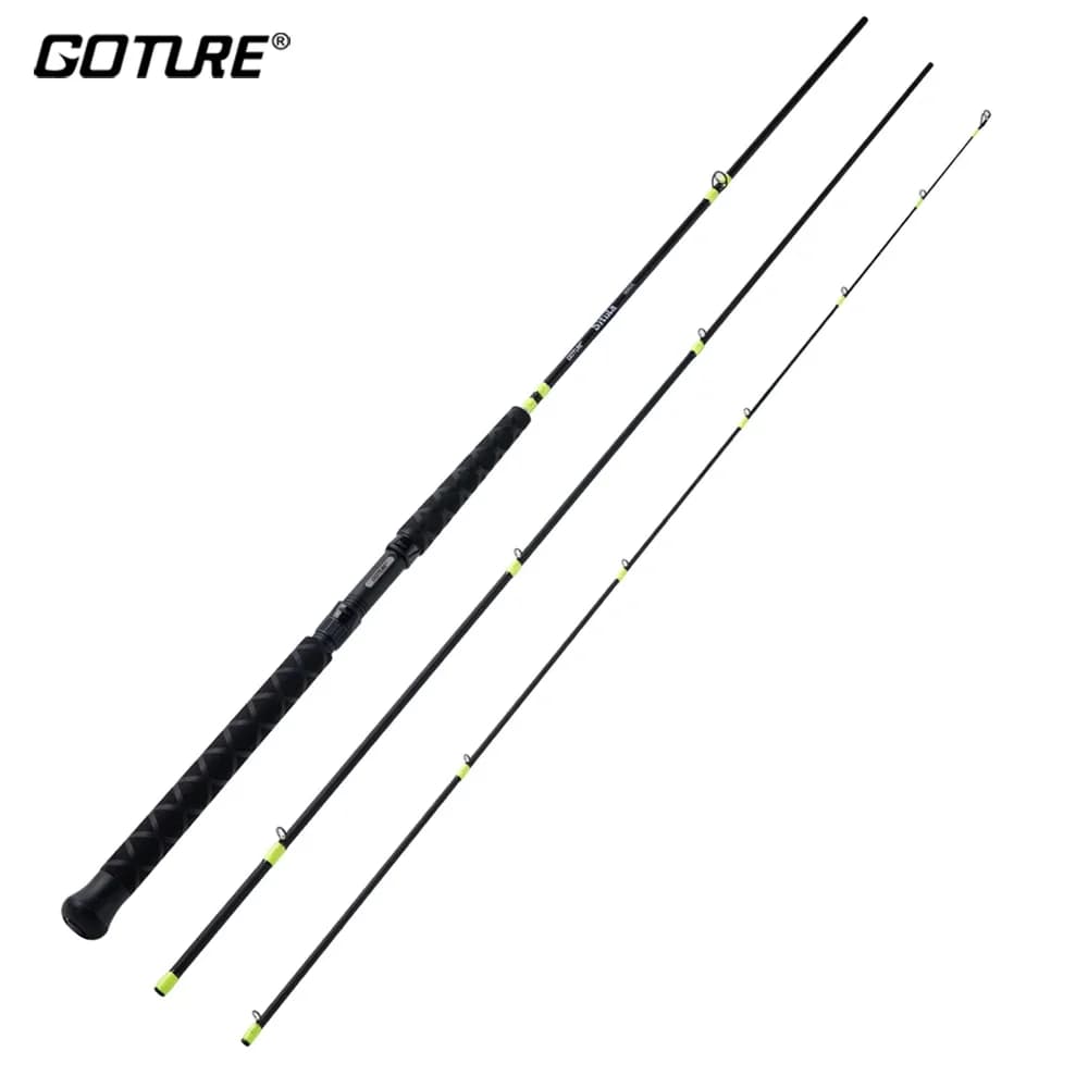 Goture SITULA Crappie Spinning Rod 3 Section 2.7M 3.0M 3.6M 24T+30T Spinning Rod for Crappie Fishing Lure Rod Fishing Tackle