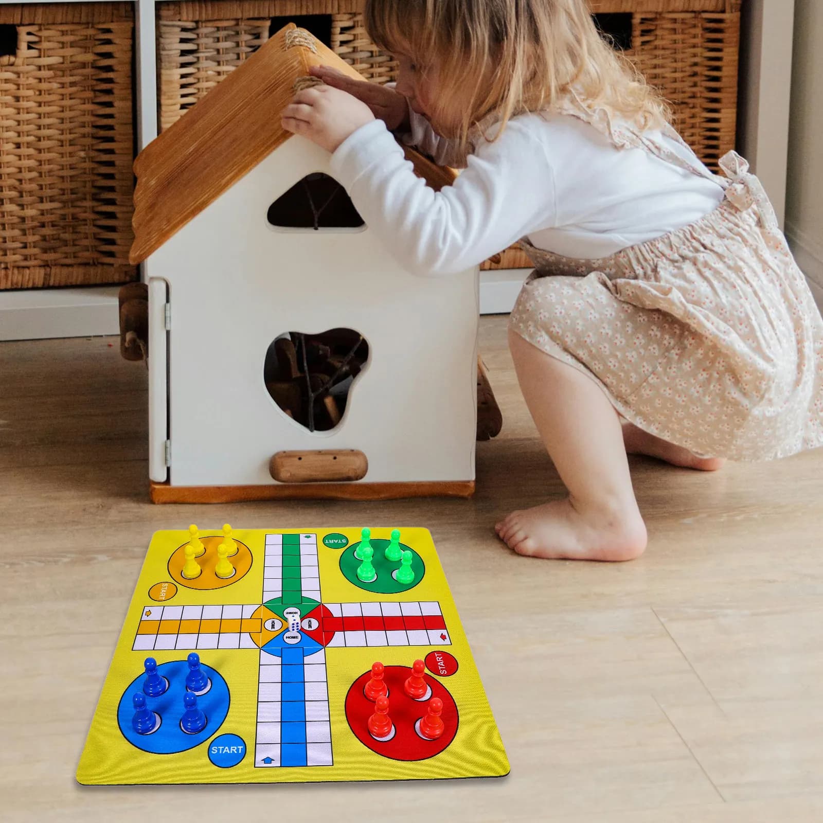 1 set di tappetini per scacchi volanti, portatili, riutilizzabili, con superficie liscia, per un uso prolungato, piccoli, facili da riporre, design semplice, pratici, sicuri e convenienti