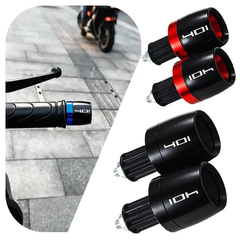 1 paio di impugnature universali per manubrio da moto da 7/8 pollici, tappi terminali per manubrio, per Husqvarna Svartpilen 401 VITPILEN 401