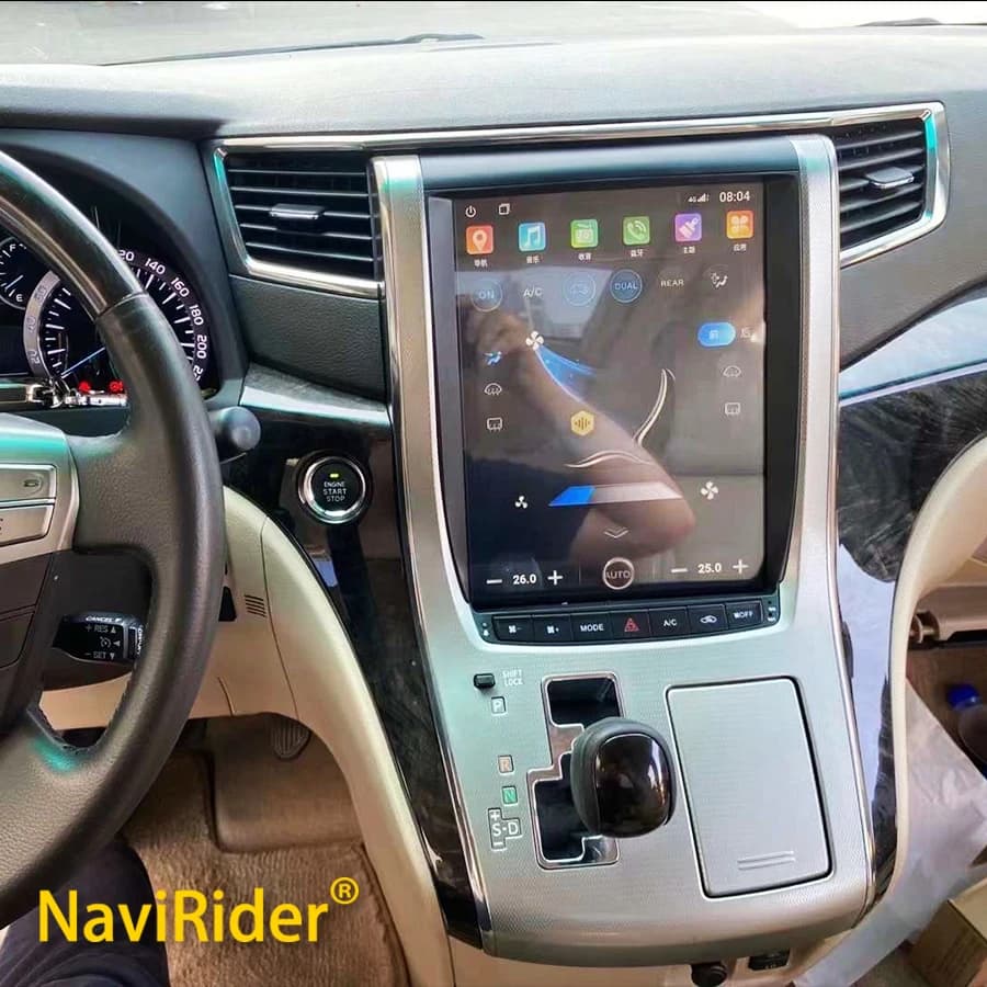 Android 15 Touch 12.1inch Screen 256GB For Toyota Alphard Vellfire 20 Car Radio Multimedia Video Player Navigation GPS 2din 4G