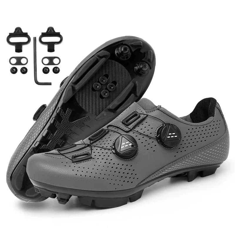 Scarpe da Ciclismo MTB per Uomo, Calzature per Bicicletta con Pedali Piatti, Scarpe con Tacchette per Mountain Bike, Calzature Sportive RB Speed per Uomo, Sneaker per Bici con Pedali Piatti